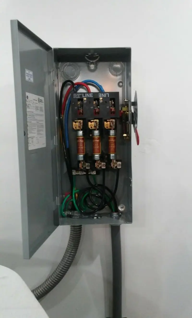 Three-phase disconnect switch installed for Electrical Wiring & Rewiring in Weaverville